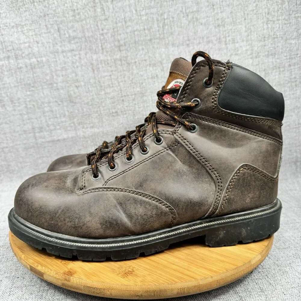 Brahma Raid Boots Men's 11 Lace Up Steel Toe Work Leather